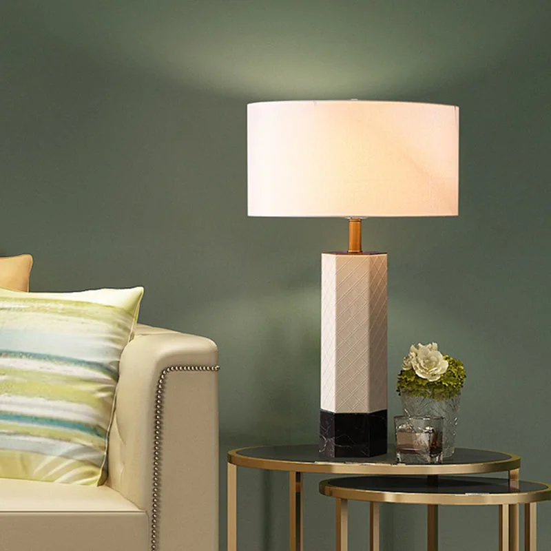 Contemporary Marble Base Table Lamp