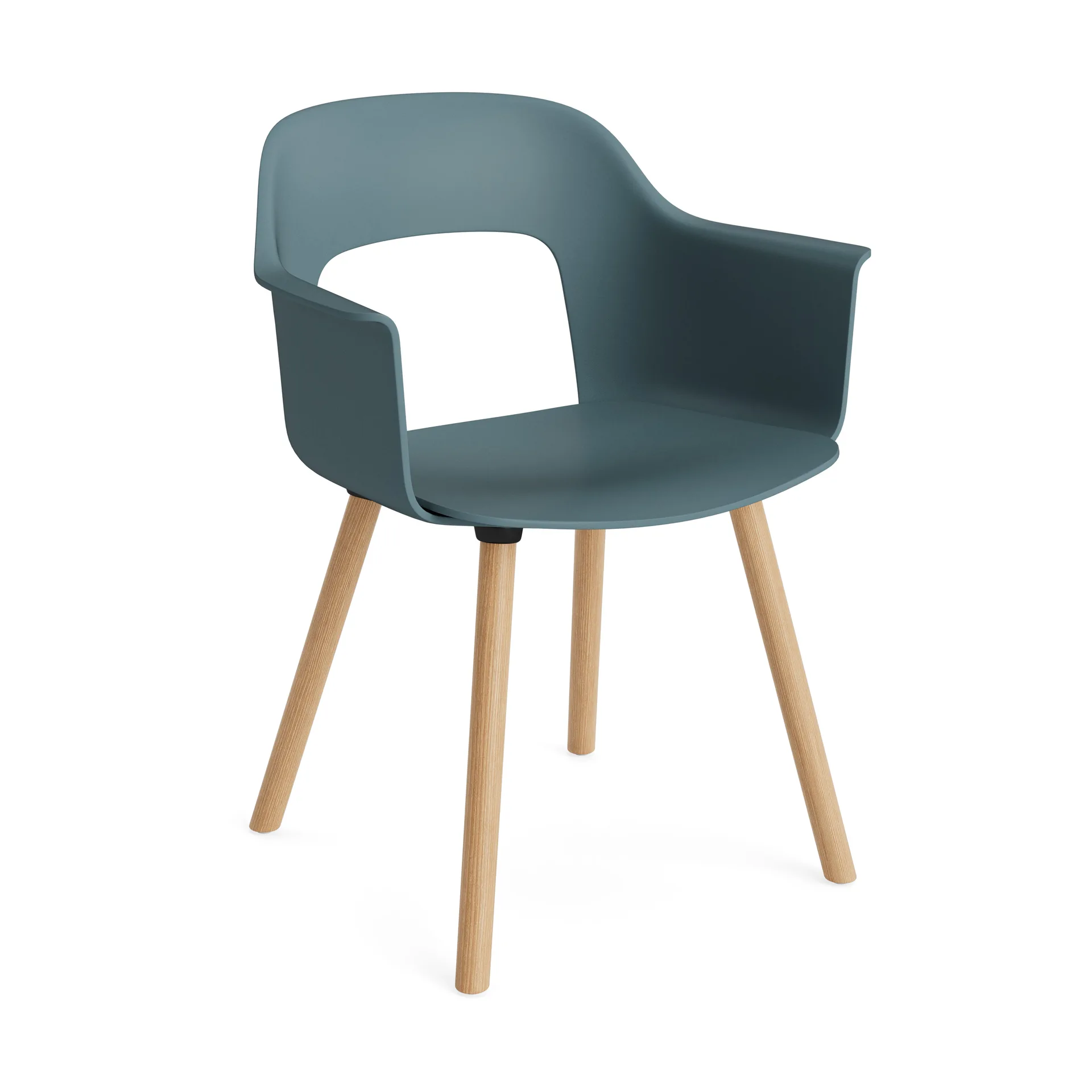 Blue Curved Dining Chair