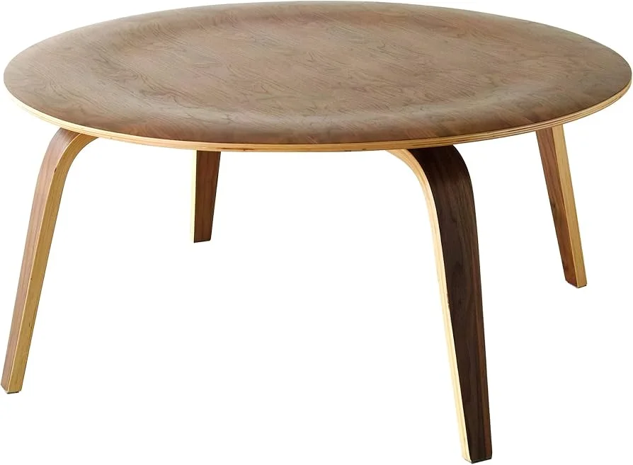 Round Walnut Coffee Table