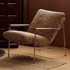 Textured Fabric Upholstered Armchair