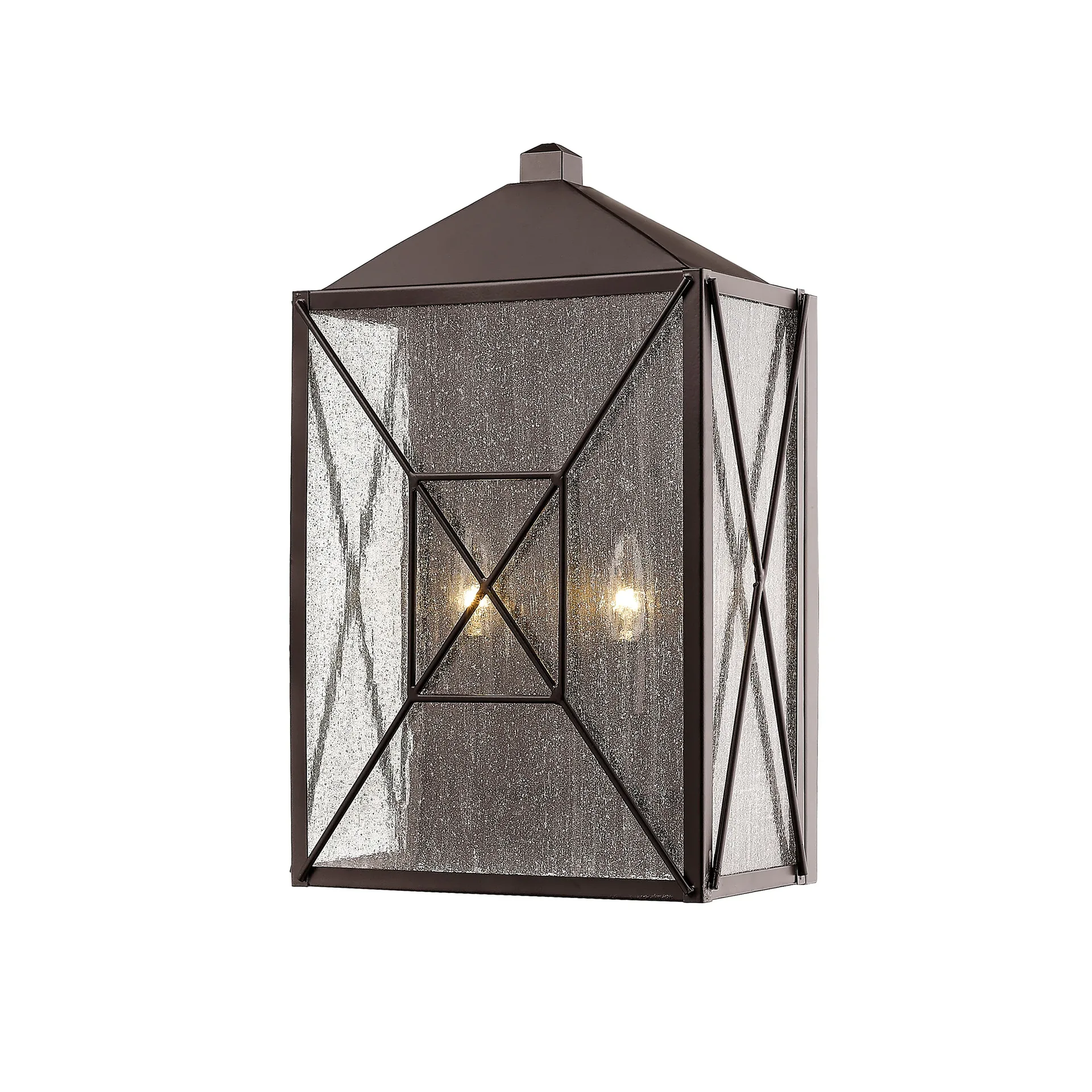 Caswell Bronze Rectangular Outdoor Wall Sconce