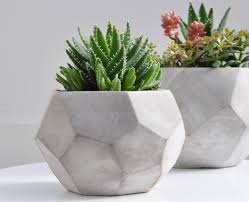 Geometric Concrete Planter