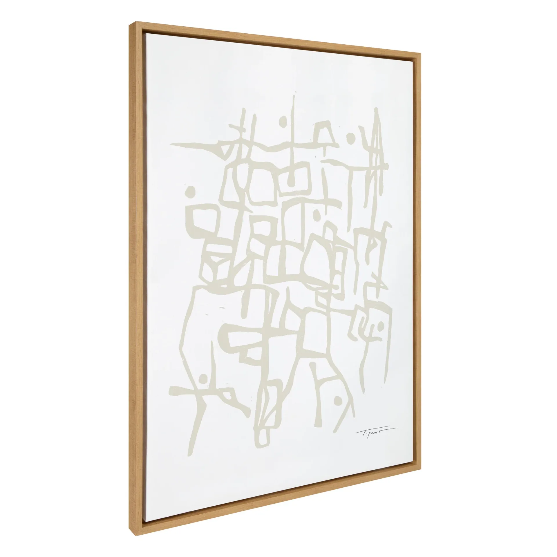 Organic Lines Abstract Organic Framed Wall Art