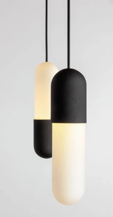 Matte Black Metal Pendant Light