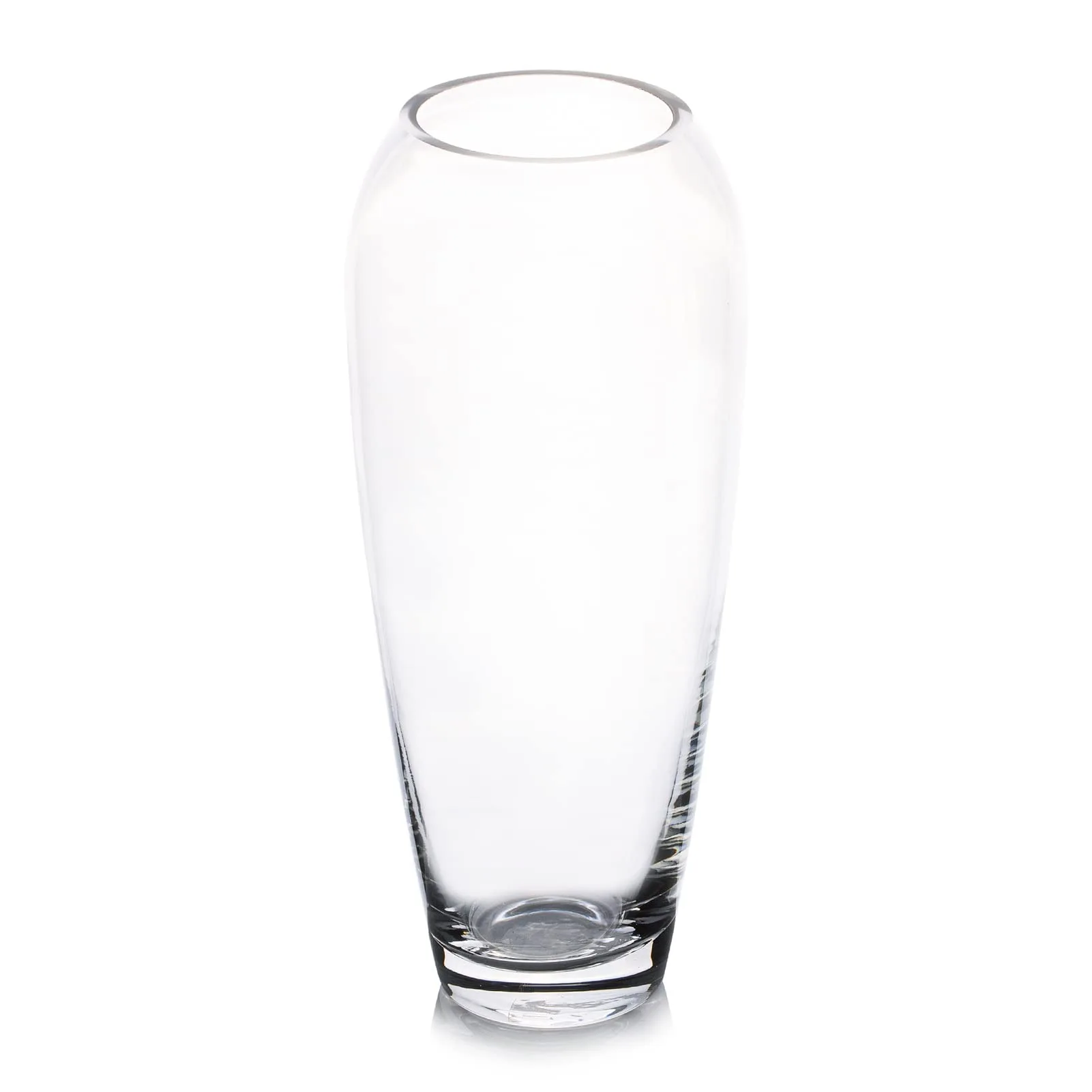 Minimalist Oval Glass Vase