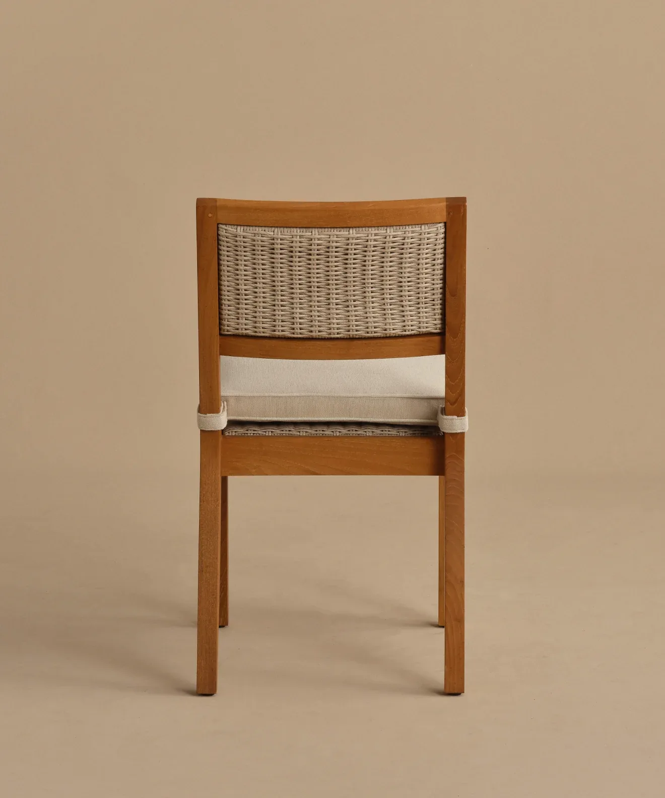 Vista Woven Wood Outdoor Dining Chair