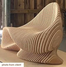 Parametric Sculptural Wooden Bench