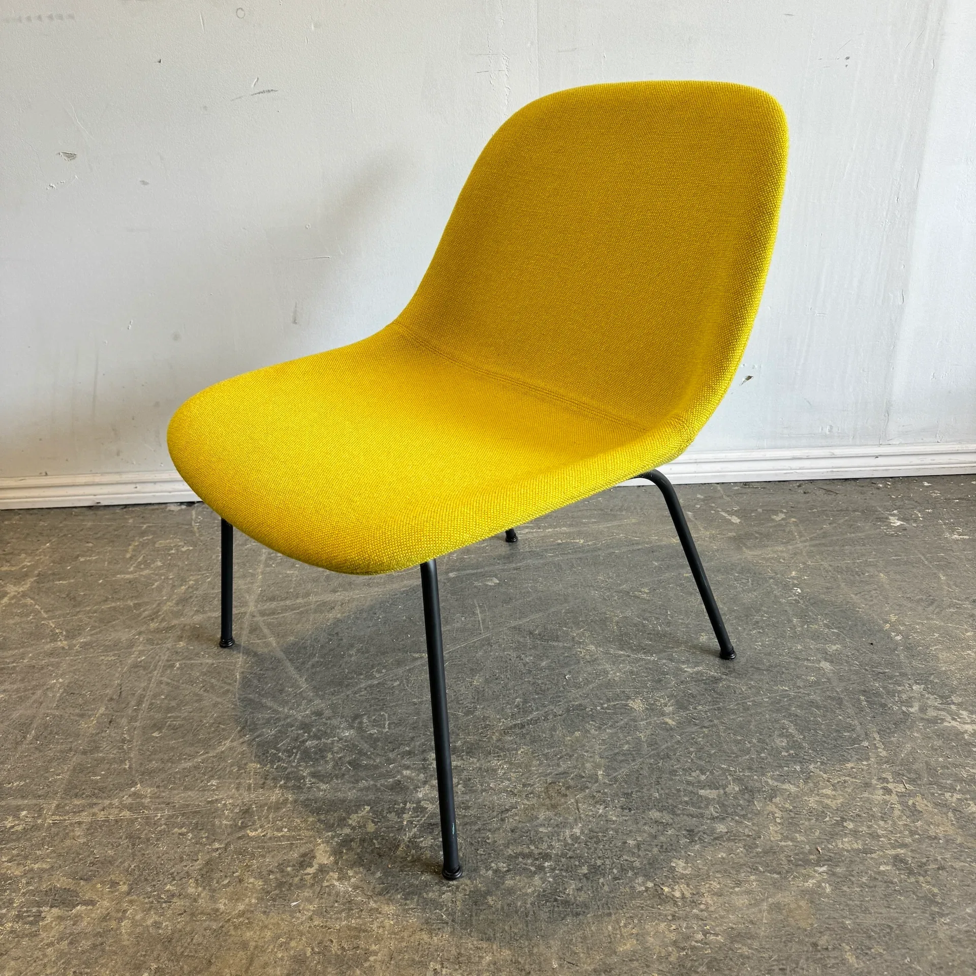 Muuto Fiber Yellow Fabric Accent Chair