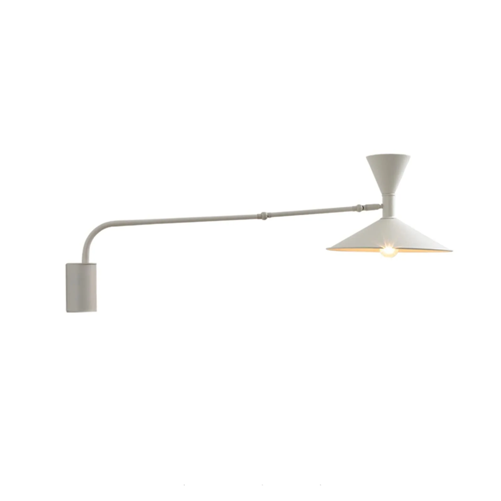 Matte White Conical Wall Sconce