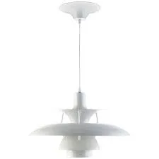 Render White Steel Pendant Light