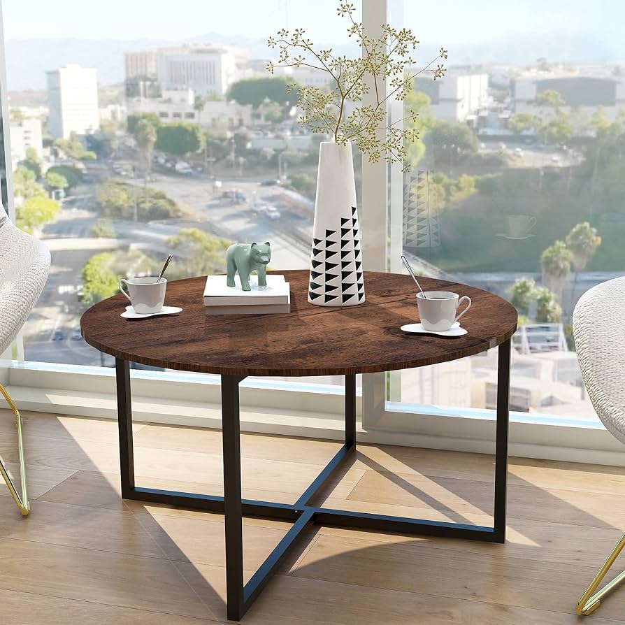 Rustic Round Coffee Table