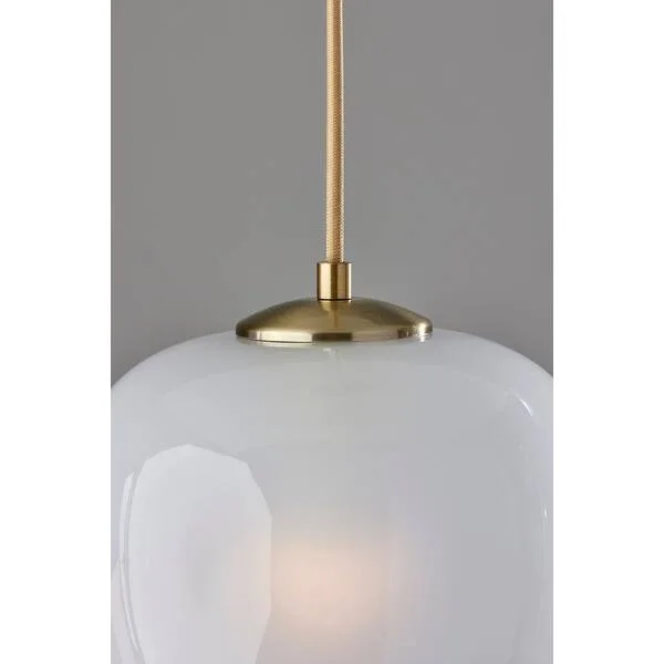Magnolia White Glass Pendant Light