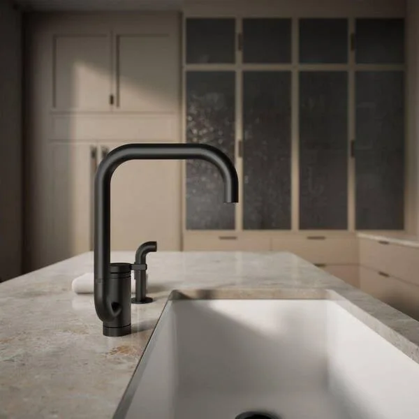 KOHLER Components Matte Black Kitchen Faucet