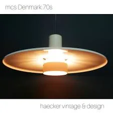 Beige Mid-Century Modern Pendant Light