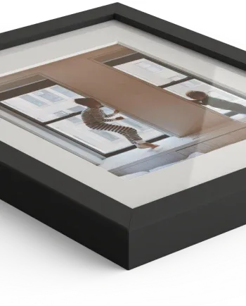 Black Wood Framed Wall Art