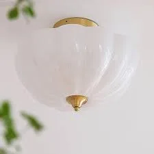 Rosehill Ribbed Glass Ceiling Fixture