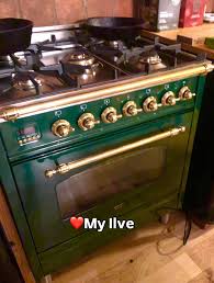 Ilve Green Steel Kitchen Range