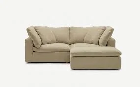 Beige Fabric Modular Sectional Sofa