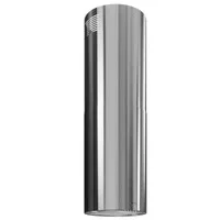Polished Gold Cylindrical Range Hood