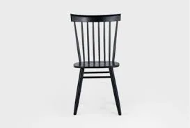 Renn Black Wood Spindle Back Chair