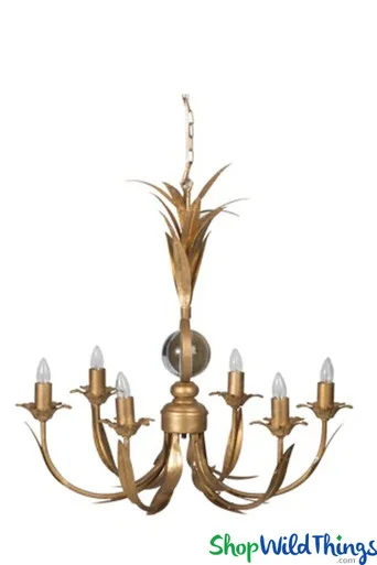 Antique Gold Botanical Chandelier