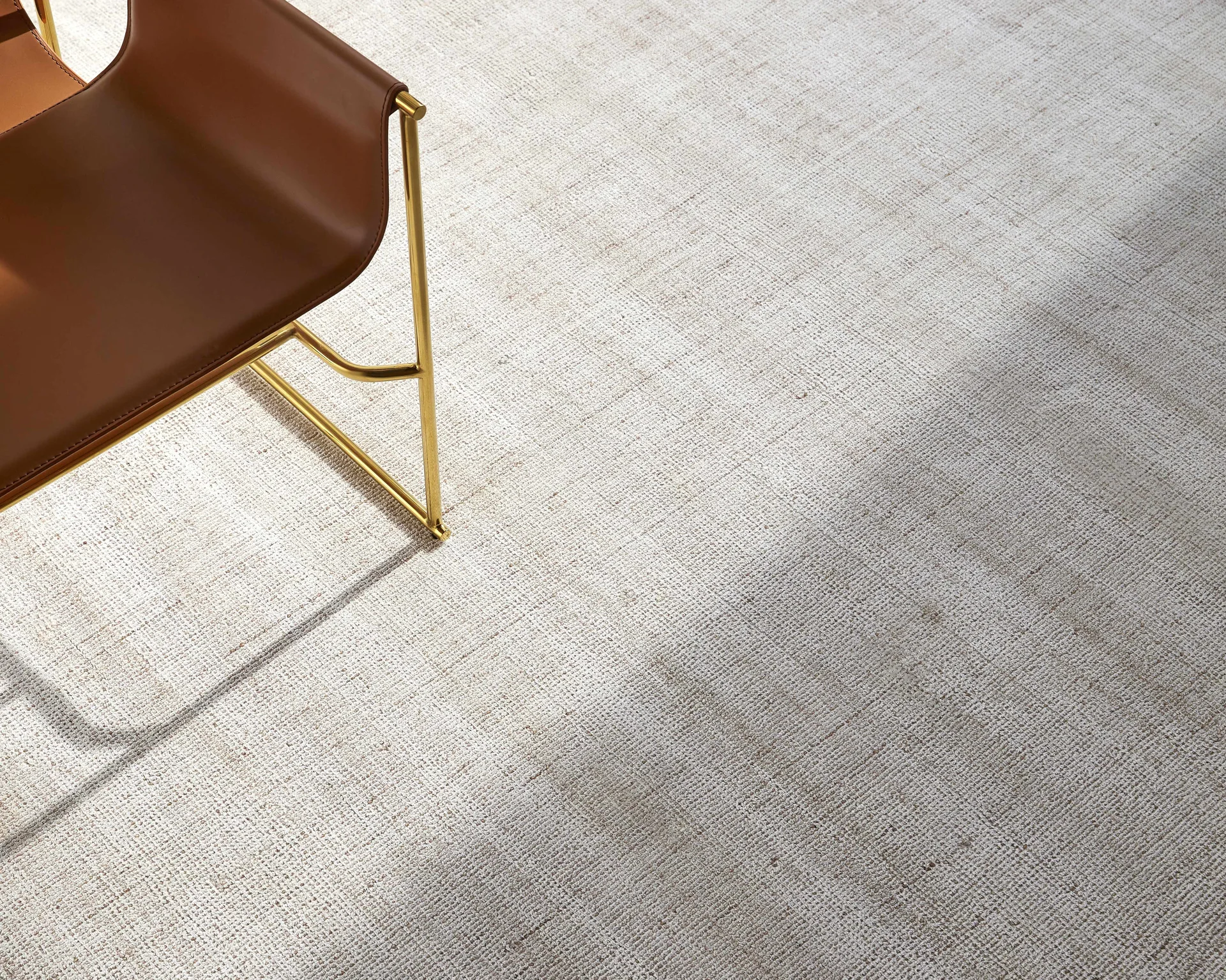 Hauteloom Rasim Cream and Tan Solid Area Rug