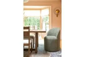 Modern Green Upholstered Dining Chair