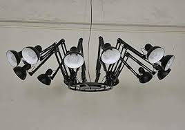 Black Metal Spider Chandelier
