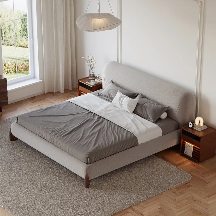 Curva Modern Upholstered Bed
