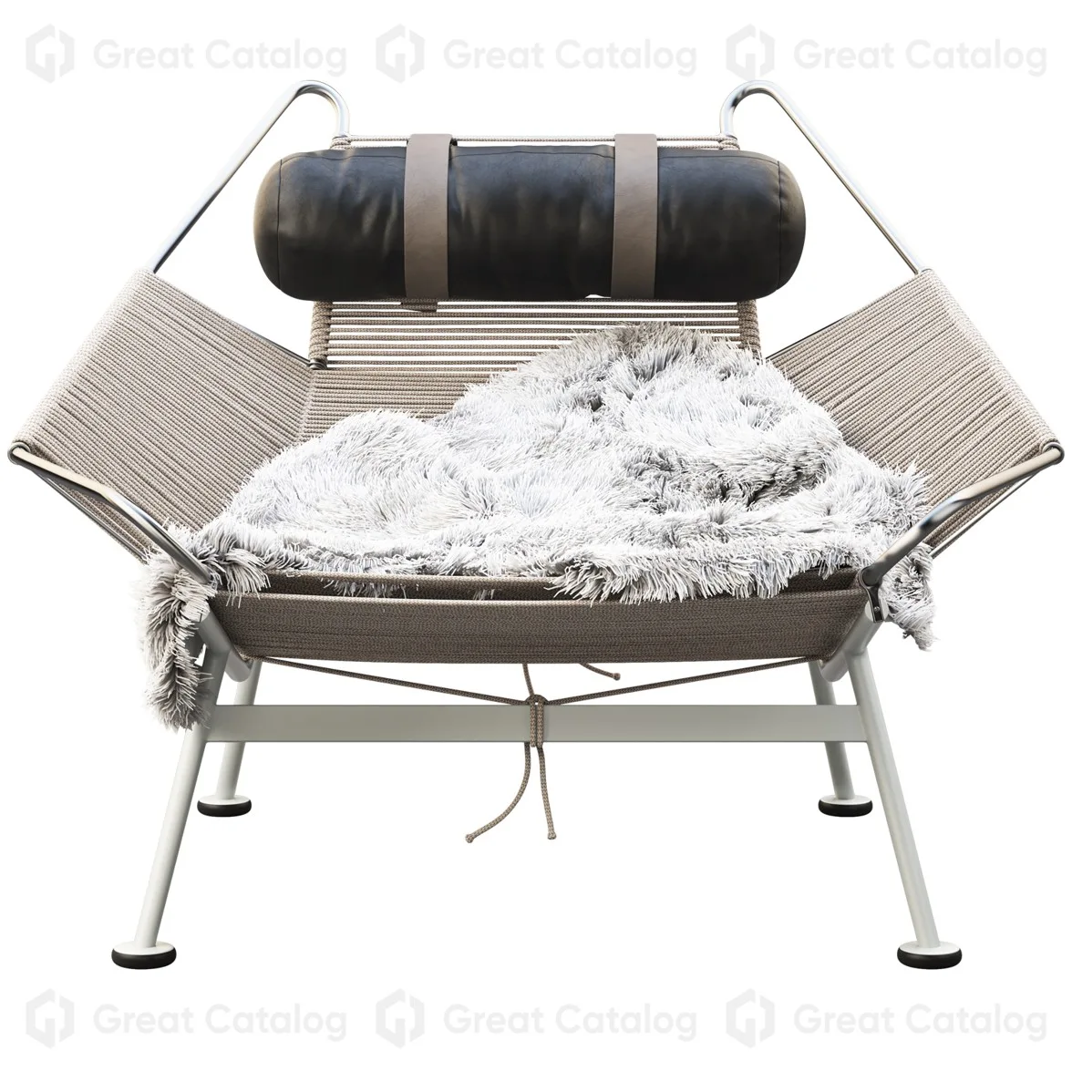 Woven Steel Lounge Chair