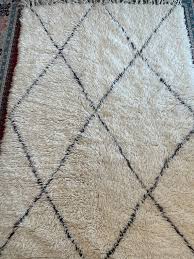 Moroccan Beni Ourain Cream Moroccan Wool Area Rug