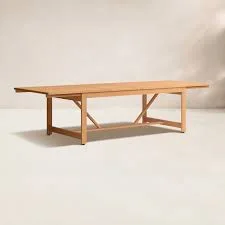 Rectangular Wood Outdoor Dining Table
