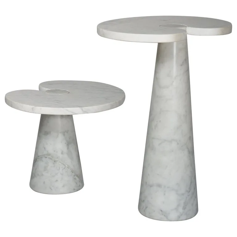 Eros White Marble Side Table