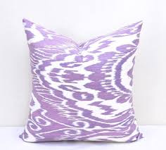 Plum Ikat Square Throw Pillow