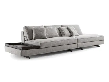 Davis Case Gray Fabric Sofa