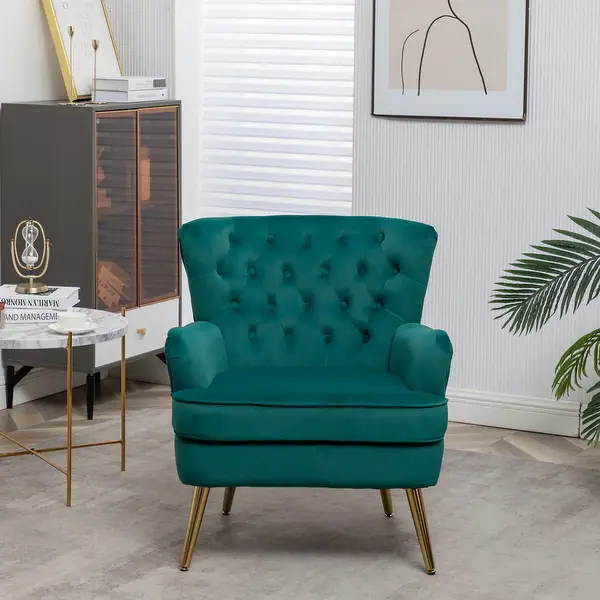 Tufted Velvet Accent Chair