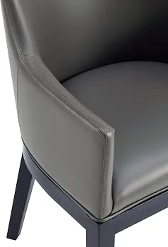 Gansevoort Modern Gray Upholstered Armchair