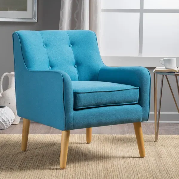 Felicity Mid-Century Modern Tufted Armchair