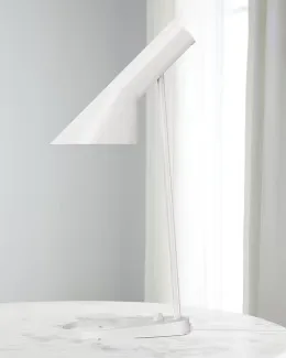White Metal Table Lamp