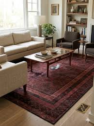 Distressed Traditional Geometric Area Rug