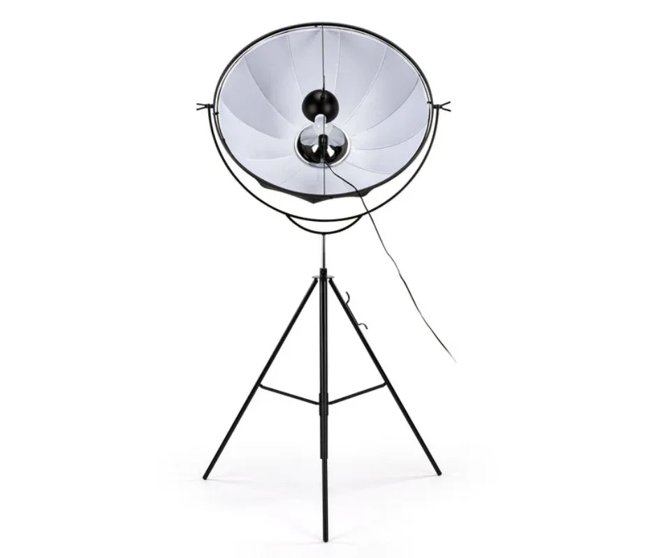 Black Metal Tripod Floor Lamp