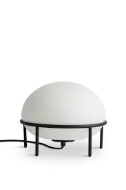 Woud Pump Minimalist Glass and Metal Table Lamp