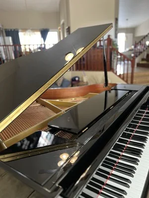 Polished Black Grand Piano