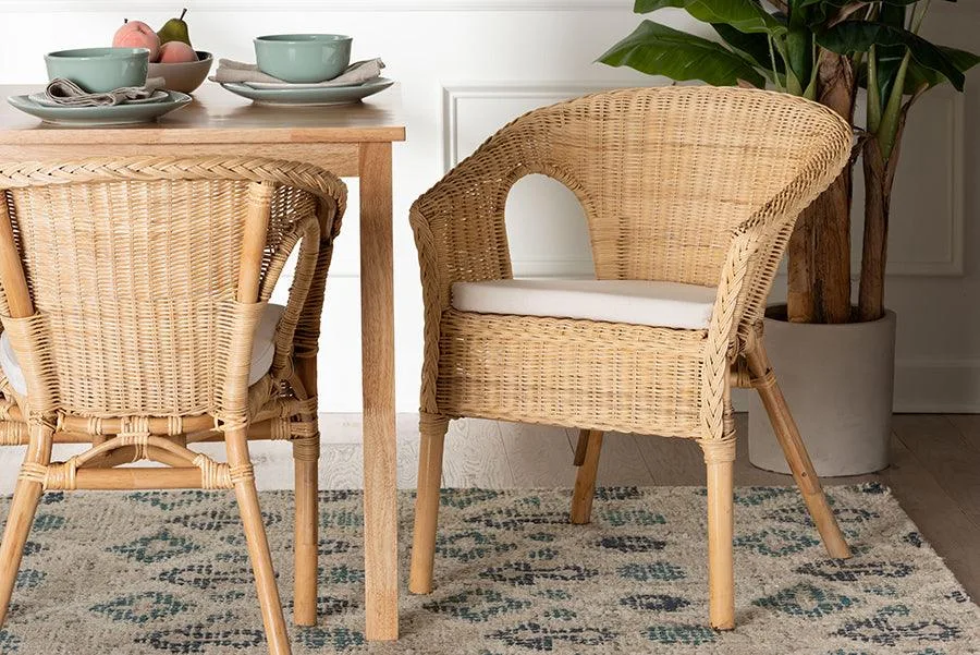 Abbey Natural Rattan Wicker Armchair