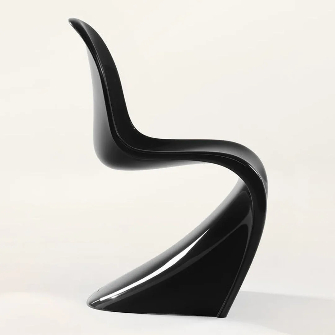 Panton Classic Black Sculptural Chair