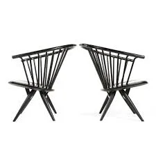 Crinolette Black Spindle Accent Chair