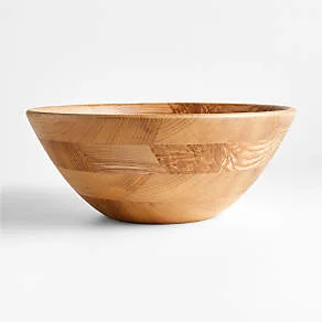 Round Wood Decorative Bowl