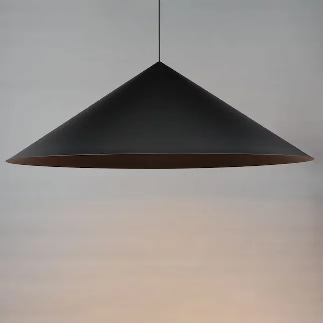 Matte Black Aluminum Pendant Light