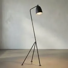 Asti Matte Black Iron Floor Lamp