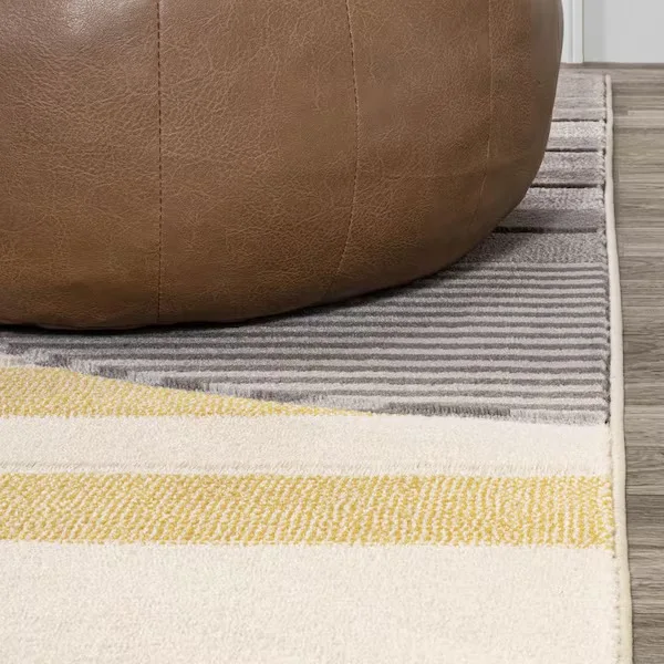 Nicky Geometric Striped Area Rug